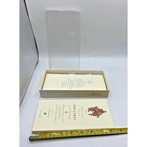 Cranes Merry Christmas To You Boxed Cards 9 Cards 7 Envelopes Open Box Van Dyke - Picture 12 of 14